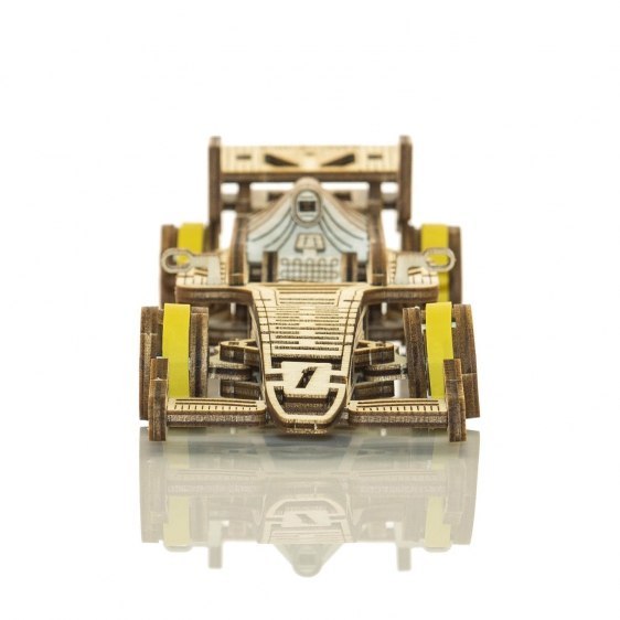 Drewniane puzzle mechaniczne 3D Wooden.City - Bolid Drewniane puzzle mechaniczne 3D Wooden.City - Bolid