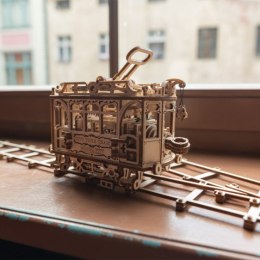 Drewniane puzzle mechaniczne 3D Wooden.City - CITY TRAM + tory kolejowe