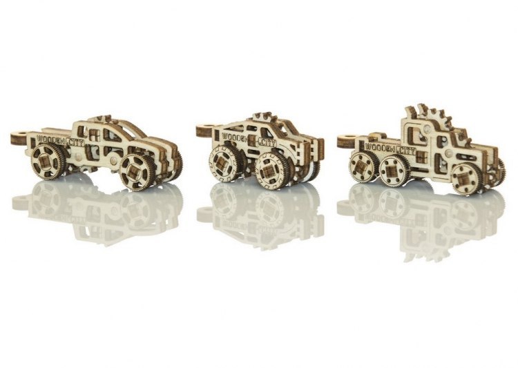 Drewniane puzzle mechaniczne 3D Wooden.City - Gadżety Ciężarówki Drewniane puzzle mechaniczne 3D Wooden.City - Gadżety Ciężarówki