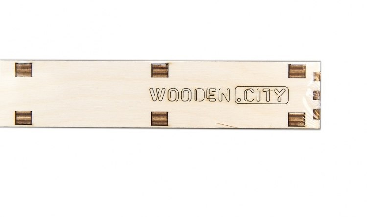 Drewniane puzzle 3D Wooden.City - Mapa Świata XL Cyan Drewniane puzzle 3D Wooden.City - Mapa Świata XL Cyan