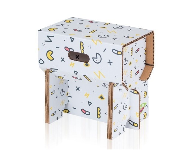 ECOSTOOL Stołeczek PlayToyz - WZORKI TYPU „PACMAN" M1 ECOSTOOL Stołeczek PlayToyz - WZORKI TYPU „PACMAN" M1