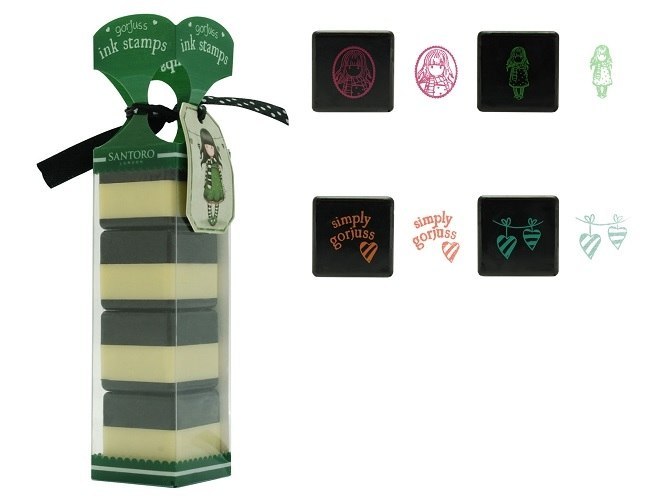 Gorjuss Zestaw stempli z tuszem - The Scarf Gorjuss Zestaw stempli z tuszem - The Scarf