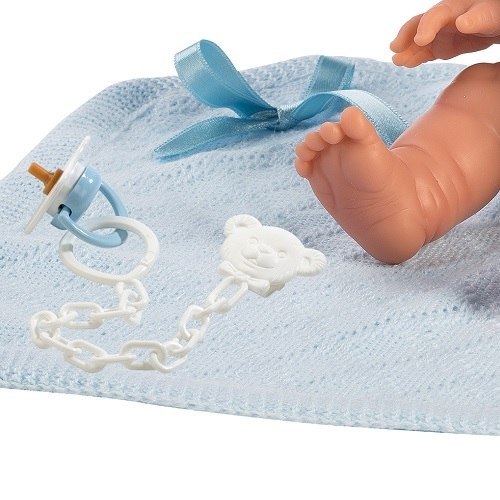 Hiszpańska lalka bobas chłopiec Bebito z kocykiem - 26cm Hiszpańska lalka bobas chłopiec Bebito z kocykiem - 26cm