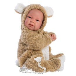 Hiszpańska lalka bobas chłopiec Bebo Niedźwiadek - płacze 44cm