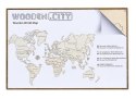 Drewniane puzzle 3D Wooden.City - Mapa Świata XL