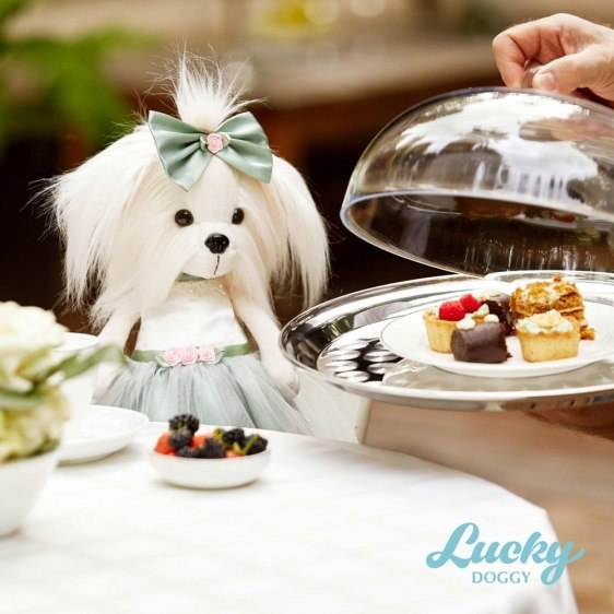 Przytulanka piesek Lucky Mimi Słodka Różyczka - 38cm Przytulanka piesek Lucky Mimi Słodka Różyczka - 38cm