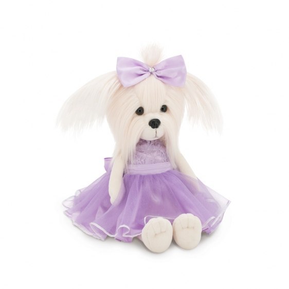Przytulanka piesek Lucky Mimi w fioletowej sukience - 38cm Przytulanka piesek Lucky Mimi w fioletowej sukience - 38cm