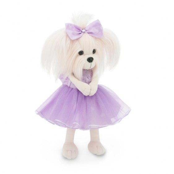 Przytulanka piesek Lucky Mimi w fioletowej sukience - 38cm Przytulanka piesek Lucky Mimi w fioletowej sukience - 38cm