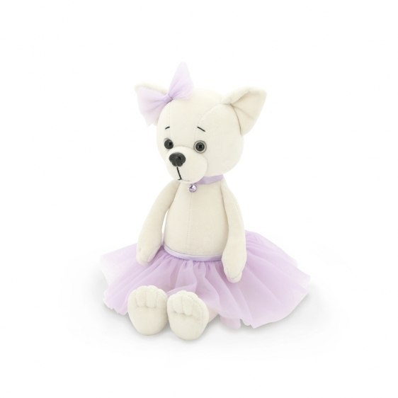 Przytulanka piesek Lucky Lili w fiołkowej spódniczce- 38cm Przytulanka piesek Lucky Lili w fiołkowej spódniczce- 38cm