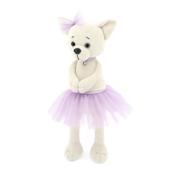 Przytulanka piesek Lucky Lili w fiołkowej spódniczce- 38cm Przytulanka piesek Lucky Lili w fiołkowej spódniczce- 38cm