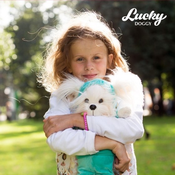 Przytulanka piesek Lucky Mimi Fitness - 38cm Przytulanka piesek Lucky Mimi Fitness - 38cm