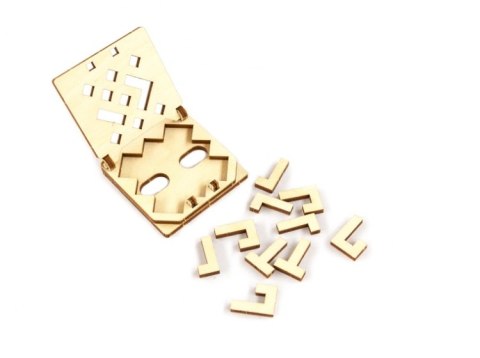 Drewniana gra podróżna 3D Wooden.City - Snake puzzle Drewniana gra podróżna 3D Wooden.City - Snake puzzle