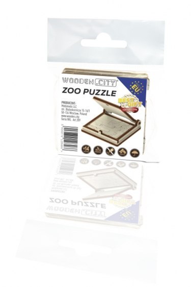 Drewniana gra podróżna 3D Wooden.City - Układanka Zwierzęta - Tangram Drewniana gra podróżna 3D Wooden.City - Układanka Zwierzęta - Tangram
