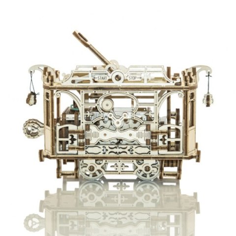 Drewniane puzzle mechaniczne 3D Wooden.City - CITY TRAM + tory kolejowe