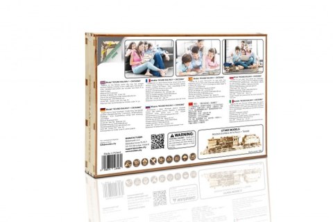 Drewniane puzzle mechaniczne 3D Wooden.City - Okrągłe tory + przejście