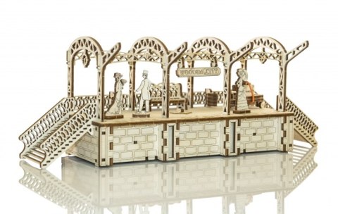 Drewniane puzzle mechaniczne 3D Wooden.City - STACJA KOLEJOWA Drewniane puzzle mechaniczne 3D Wooden.City - STACJA KOLEJOWA