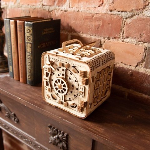 Drewniane puzzle mechaniczne 3D Wooden.City - Sejf Drewniane puzzle mechaniczne 3D Wooden.City - Sejf