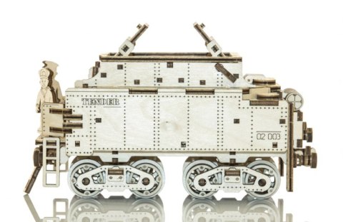 Drewniane puzzle mechaniczne 3D Wooden.City - WOODEN EXPRESS + Tender, tory kolejowe Drewniane puzzle mechaniczne 3D Wooden.City - WOODEN EXPRESS + Tender, tory kolejowe