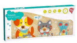 Kolorowe puzzle dla dziecka - Zwierzątka domowe