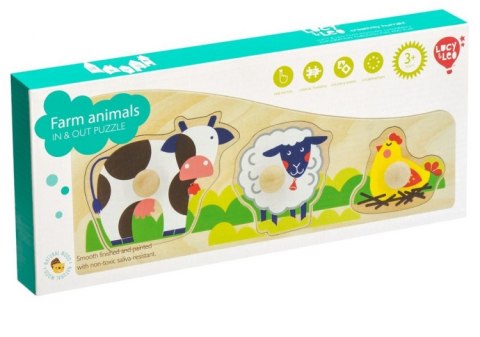 Kolorowe puzzle dla dziecka - Zwierzątka farma Kolorowe puzzle dla dziecka - Zwierzątka farma