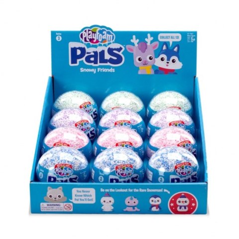 Playfoam Pals, Snowy Friends, Masa piankowa z figurką niespodzianką, modelina Playfoam Pals, Snowy Friends, Masa piankowa z figurką niespodzianką, modelina