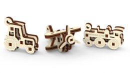 Drewniane puzzle mechaniczne 3D Wooden.City - Gadżety transport