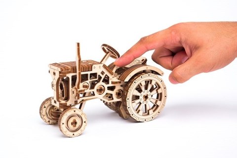 Drewniane puzzle mechaniczne 3D Wooden.City - Traktor Drewniane puzzle mechaniczne 3D Wooden.City - Traktor