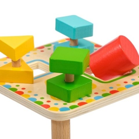 Drewniany sorter kształtów - Stoliczek Drewniany sorter kształtów - Stoliczek