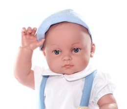Hiszpańska lalka bobas chłopiec Arthur w czapeczce - 45cm