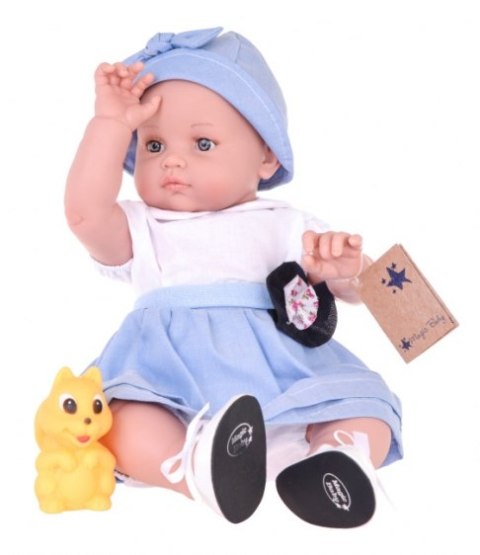 Hiszpańska lalka bobas dziewczynka Alicia w kapeluszu - 45cm Hiszpańska lalka bobas dziewczynka Alicia w kapeluszu - 45cm