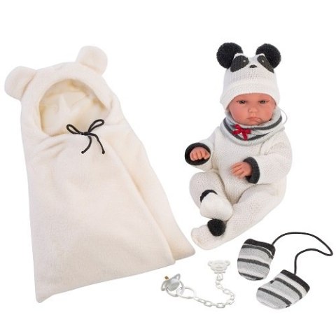 Hiszpańska lalka bobas dziewczynka Bimba Panda - 35cm Hiszpańska lalka bobas dziewczynka Bimba Panda - 35cm