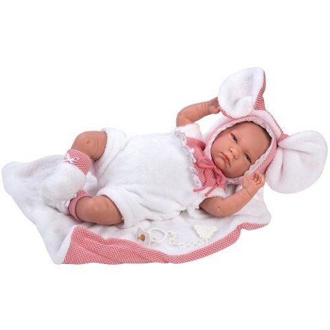 Hiszpańska lalka bobas dziewczynka Lala Myszka - płacze 42cm Hiszpańska lalka bobas dziewczynka Lala Myszka - płacze 42cm