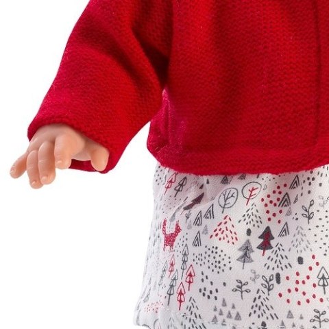 Hiszpańska lalka dziewczynka Aitana w czerwonym sweterku - płacze 33cm Hiszpańska lalka dziewczynka Aitana w czerwonym sweterku - płacze 33cm