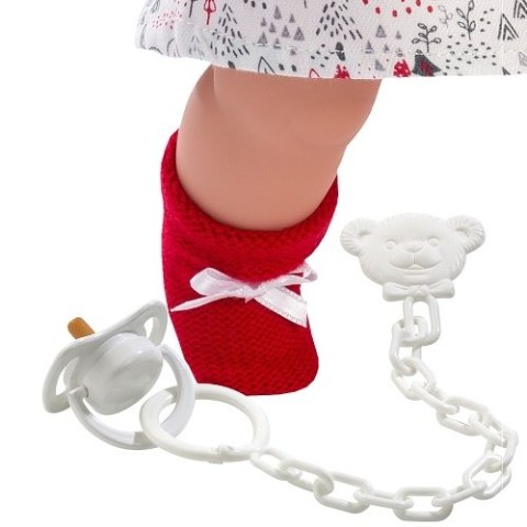Hiszpańska lalka dziewczynka Aitana w czerwonym sweterku - płacze 33cm Hiszpańska lalka dziewczynka Aitana w czerwonym sweterku - płacze 33cm