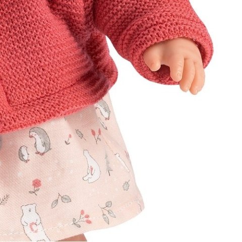 Hiszpańska lalka dziewczynka Aitana w sweterku z kapturem - płacze 33cm Hiszpańska lalka dziewczynka Aitana w sweterku z kapturem - płacze 33cm
