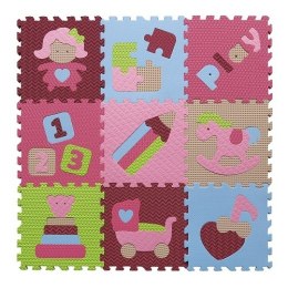 Piankowe puzzle podłogowe Świat Zabawek różowy - 51 elementów