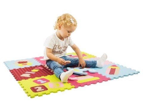 Piankowe puzzle podłogowe Świat Zabawek różowy - 51 elementów Piankowe puzzle podłogowe Świat Zabawek różowy - 51 elementów