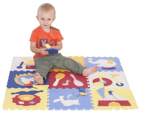 Piankowe puzzle podłogowe Zadziwiający Cyrk - 54 elementy Piankowe puzzle podłogowe Zadziwiający Cyrk - 54 elementy