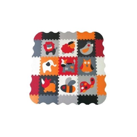 Piankowe puzzle podłogowe Zoo z obrzeżem - 77 elementów Piankowe puzzle podłogowe Zoo z obrzeżem - 77 elementów
