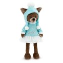 Przytulanka piesek Lucky Kiki w czapce z pomponami - 38cm