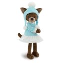 Przytulanka piesek Lucky Kiki w czapce z pomponami - 38cm