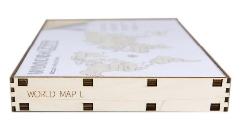 Drewniane puzzle 3D Wooden.City - Mapa Świata L Drewniane puzzle 3D Wooden.City - Mapa Świata L