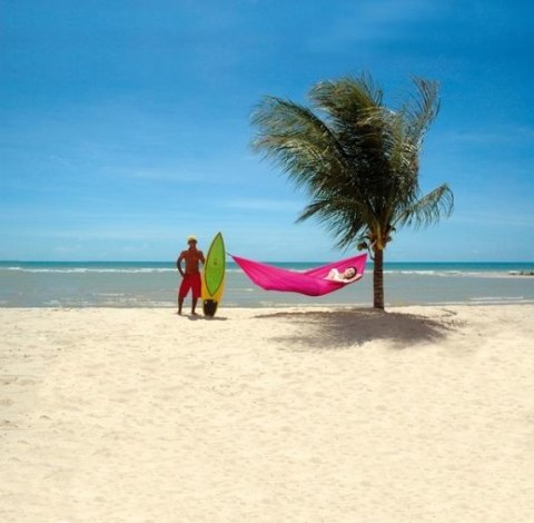 Hamak turystyczny TRAVEL SET PINK 275x140cm Hamak turystyczny TRAVEL SET PINK 275x140cm