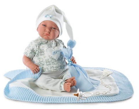 Hiszpańska lalka bobas chłopiec Lalo Toquilla - płacze 42cm Hiszpańska lalka bobas chłopiec Lalo Toquilla - płacze 42cm