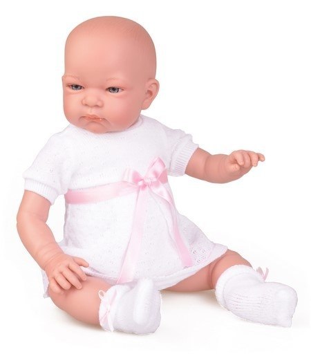 Hiszpańska lalka bobas dziewczynka Jenny w sukience - 45cm Hiszpańska lalka bobas dziewczynka Jenny w sukience - 45cm