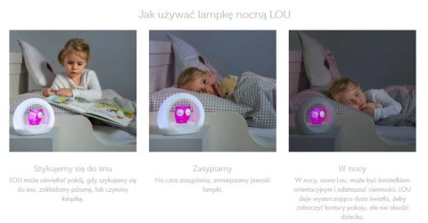 Lampka nocna aktywowana dźwiękiem LOU - Niebieska Lampka nocna aktywowana dźwiękiem LOU - Niebieska
