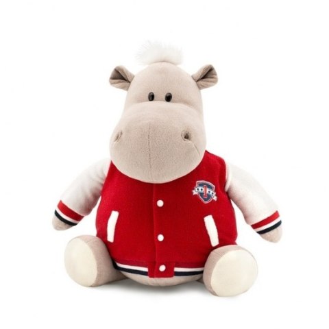 Przytulanka Hipopotam Po w kurtce klubowej - 46cm