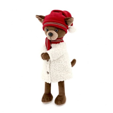 Przytulanka piesek Lucky Kiki w płaszczyku - 38cm