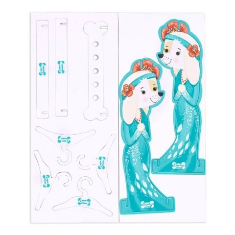 Przytulanka piesek Lucky Kiki w płaszczyku - 38cm