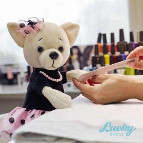 Przytulanka piesek Lucky Lili w naszyjniku - 38cm Przytulanka piesek Lucky Lili w naszyjniku - 38cm